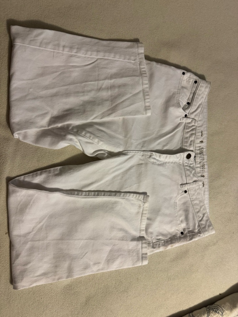 Jennifer Lopez White Denim jeans